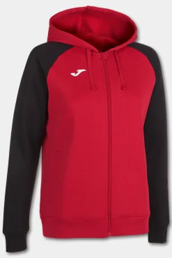 Chaqueta Con Capucha Joma Academy IV Rojo Negro
