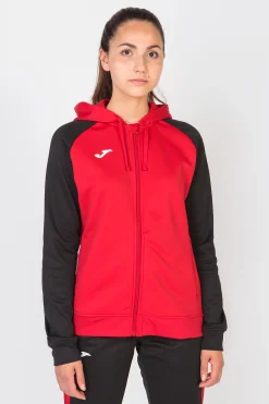 Chaqueta Con Capucha Joma Academy IV Rojo Negro