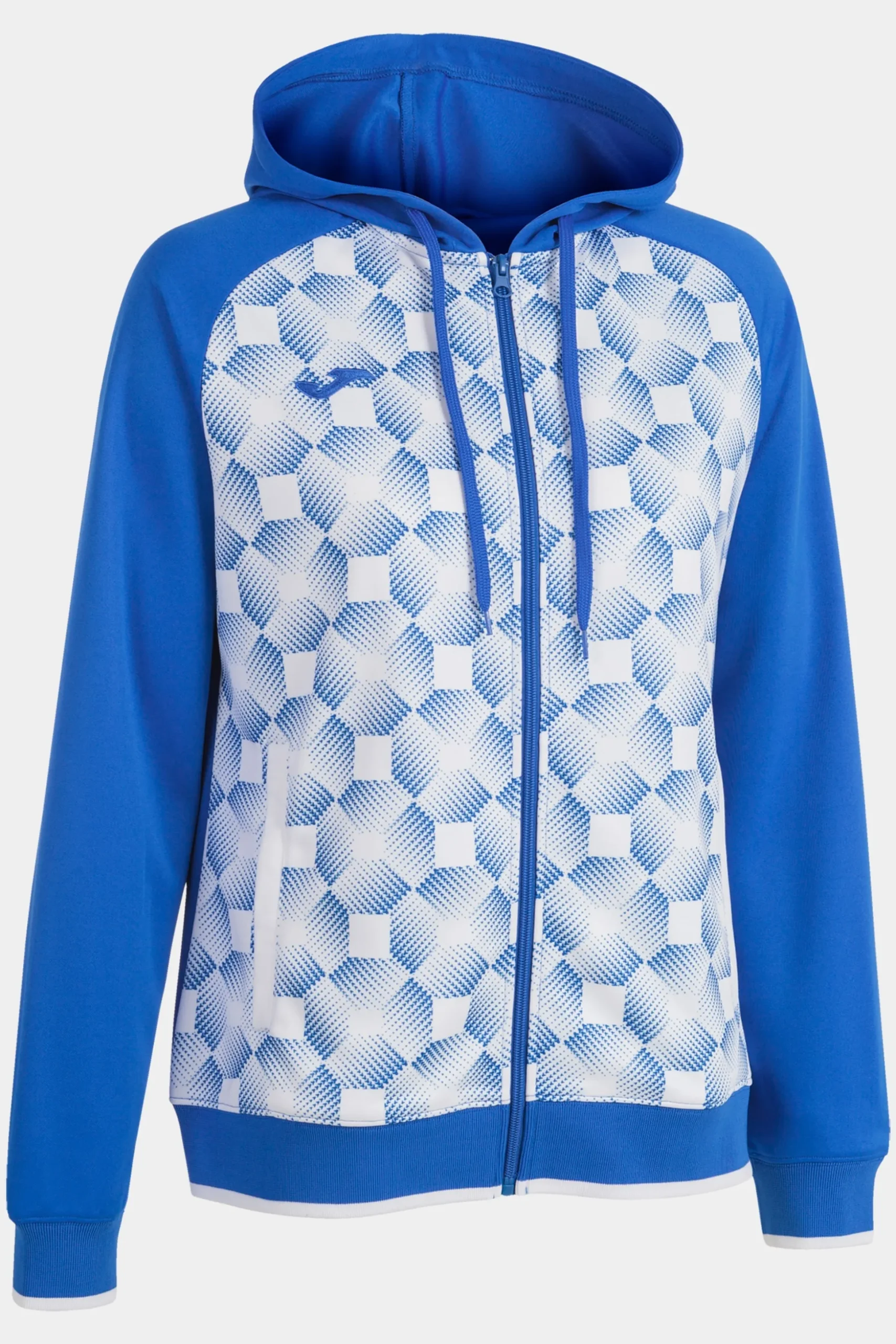 Chaqueta Con Capucha Joma Supernova III Royal Blanco