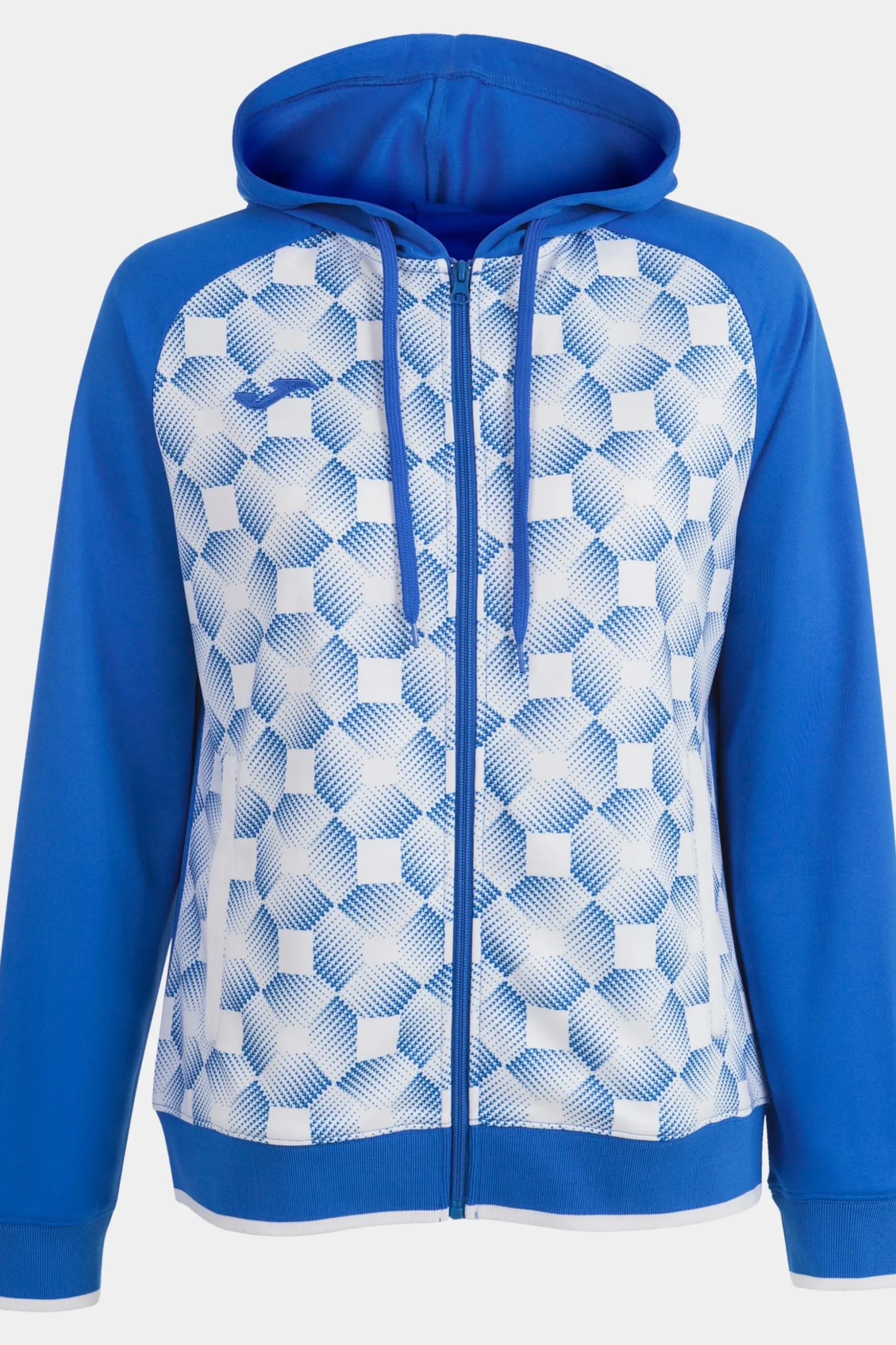 Chaqueta Con Capucha Joma Supernova III Royal Blanco