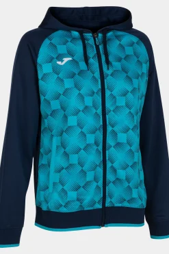 Chaqueta Con Capucha Joma Supernova III Marino Turquesa Flúor