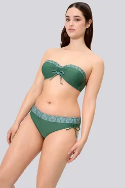Conjunto Bikini Bandeau Ysabel Mora Hojas