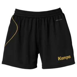Curve Shorts De Mujer Negro/dorado Kempa