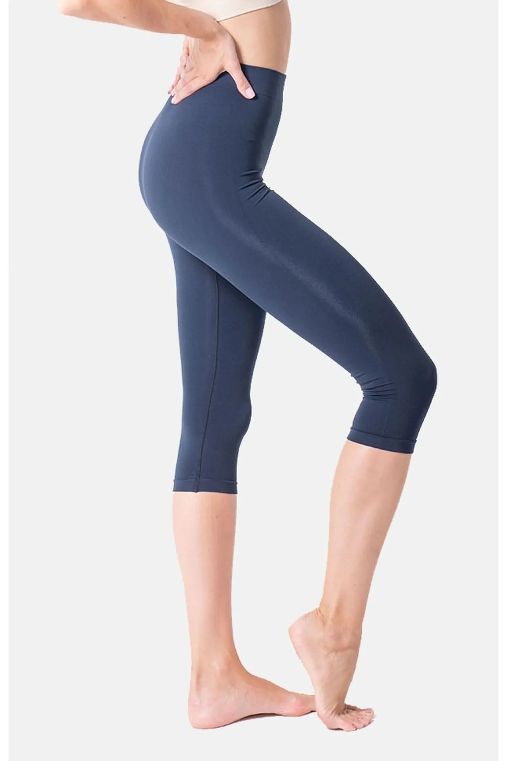 Legging Capri Push Up 160 Den Con Fibra Emana Lena Anaissa