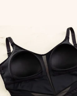 Leonisa Bañador Reductor Con Transparencias En Abdomen - 19a125
