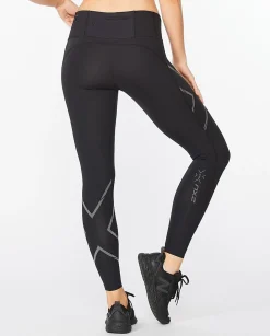 Mallas De Compresión 2xu De Tiro Medio Light Speed
