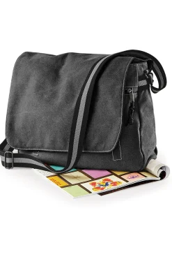 Mochila Bandolera De Tela Modelo Vintage (14 Litros) Quadra
