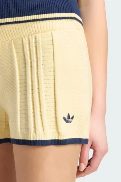 Pantalón Corto De Punto De Trenzado adidas