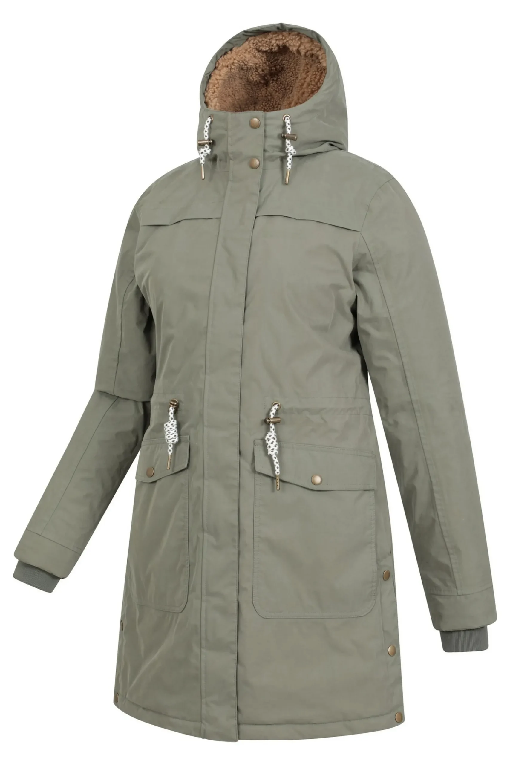 Parka Impermeable De Forro De Borreguito Mountain Warehouse Acorn