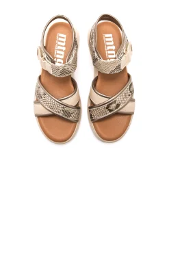 Sandalias De Cuña Mtng Cotton