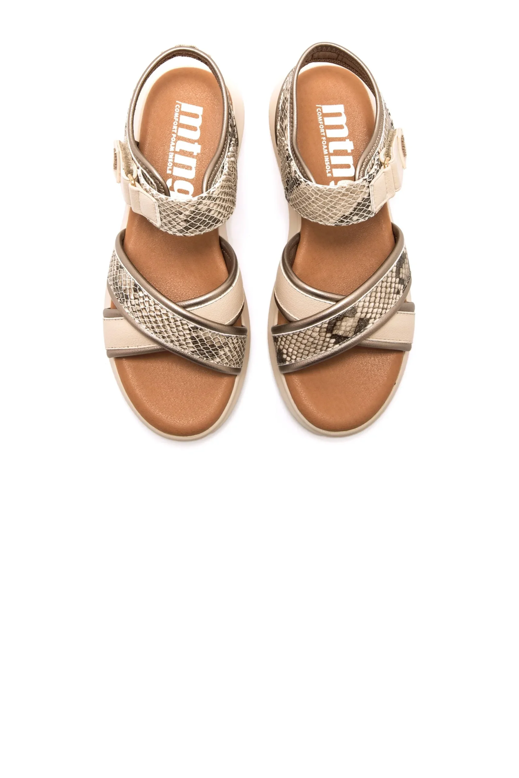 Sandalias De Cuña Mtng Cotton