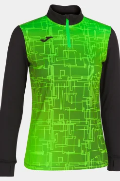 Sudadera Joma Elite VIII Negro Verde Flúor