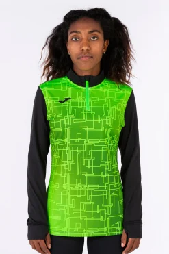 Sudadera Joma Elite VIII Negro Verde Flúor