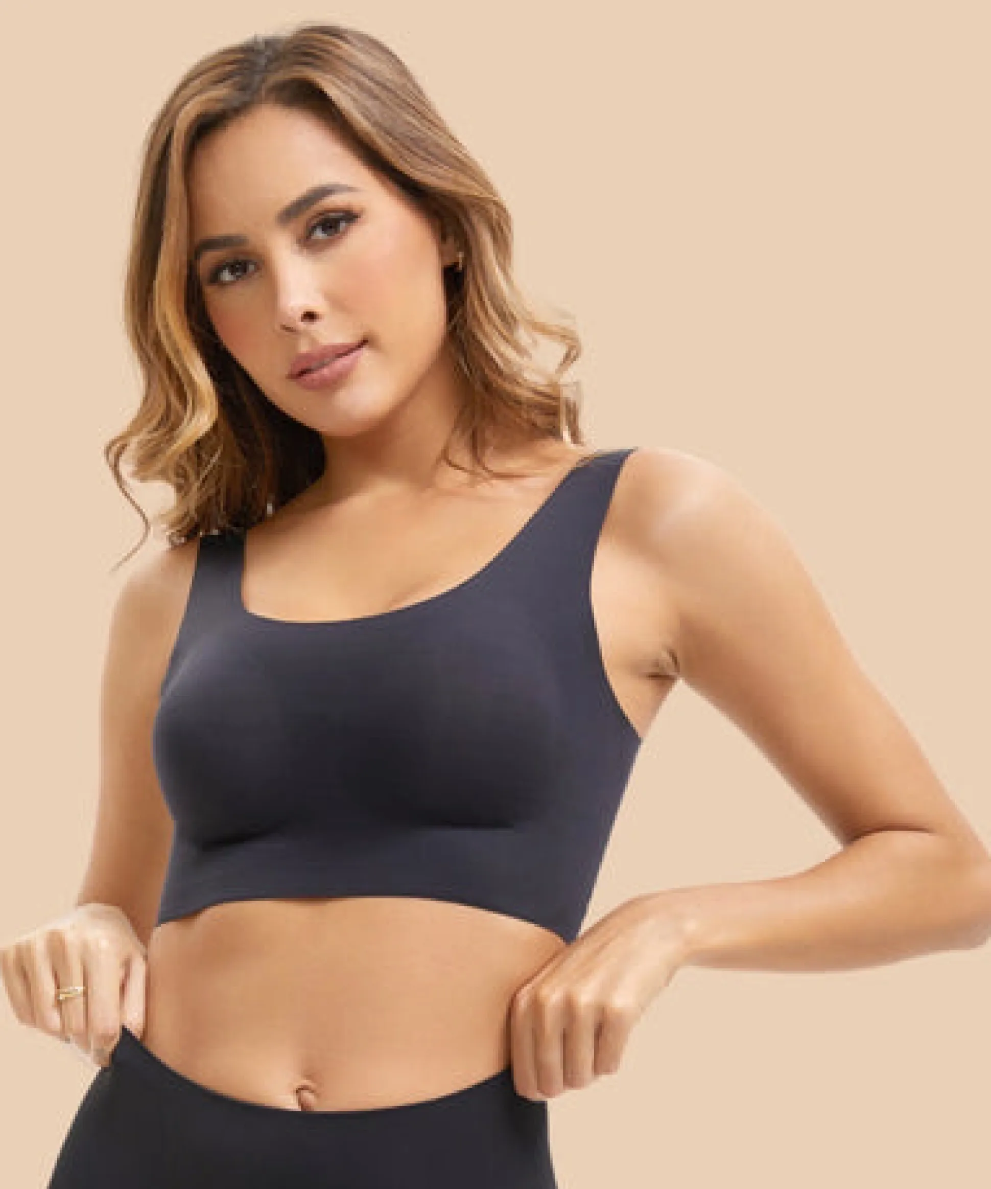 Sujetador Deportivo Sin Aro Soft Stretch Con Copas Extraibles Everyday