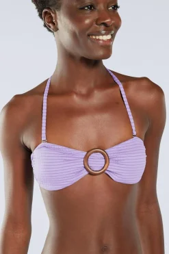 Top Bikini Bandeau Silver