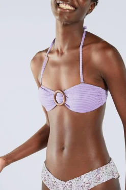 Top Bikini Bandeau Silver