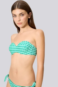 Top Bikini Bandeau Ysabel Mora Estampado