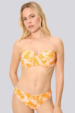 Top Bikini Bandeau Ysabel Mora Hojas Micropiqué