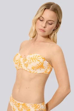Top Bikini Bandeau Ysabel Mora Hojas Micropiqué