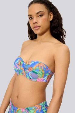 Top Bikini Bandeau Ysabel Mora Estampado