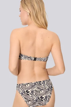Top Bikini Bandeau Ysabel Mora Hojas Micropiqué