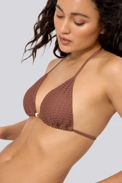 Top Bikini Triángulo Ysabel Mora Tejido Calado