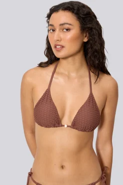 Top Bikini Triángulo Ysabel Mora Tejido Calado