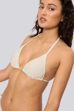 Top Bikini Triángulo Ysabel Mora Tejido Calado