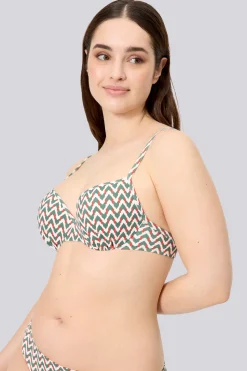 Top Bikini Ysabel Mora Micropiqué Estampado Copa C