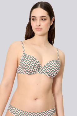 Top Bikini Ysabel Mora Micropiqué Estampado Copa C