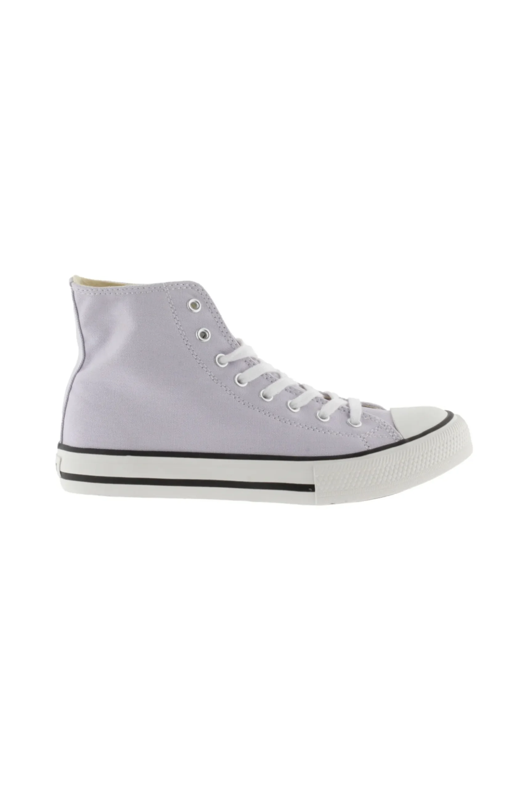 Zapatillas Abotinadas De Lona Victoria Tribu Con Cordones Blancos
