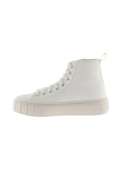 Zapatillas Abotinadas De Lona Victoria Abril Con Parche De Goma Y Suela Gruesa