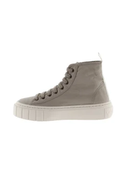 Zapatillas Abotinadas De Lona Tintada Drec Victoria Abril Con Parche De Goma Y Suela Gruesa