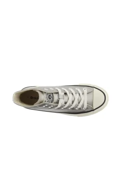 Zapatillas Abotinadas Metalizadas Victoria Tribu Con Logotipo Retro Y Suela Encerada