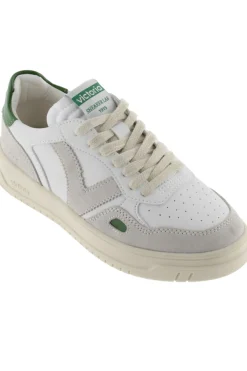 Zapatillas De Efecto Piel Victoria Seúl Con Piezas De Color Y Serraje En Contraste 1257104