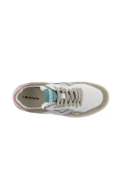 Zapatillas De Efecto Piel Victoria Seul Con Piezas De Serraje