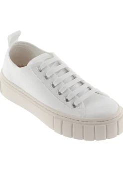 Zapatillas De Lona Victoria Abril Con Sello De Goma Y Suela Gruesa