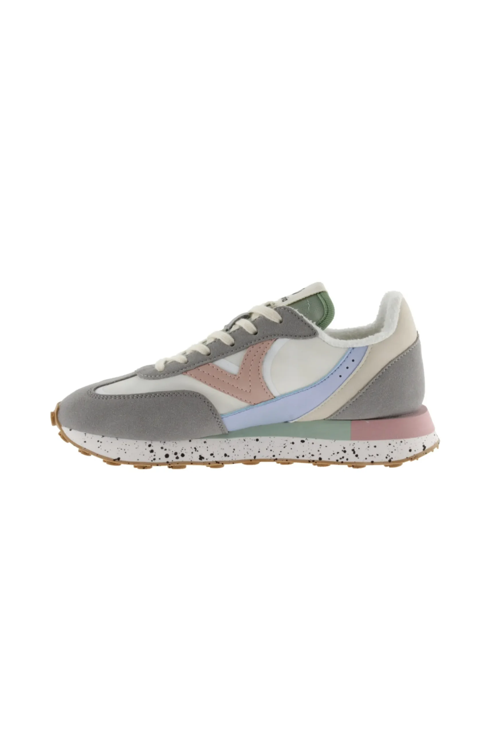 Zapatillas De Nylon Victoria Galaxia Estilo Jogger Multicolor Con Interior De Rizo Y Suela Estampada