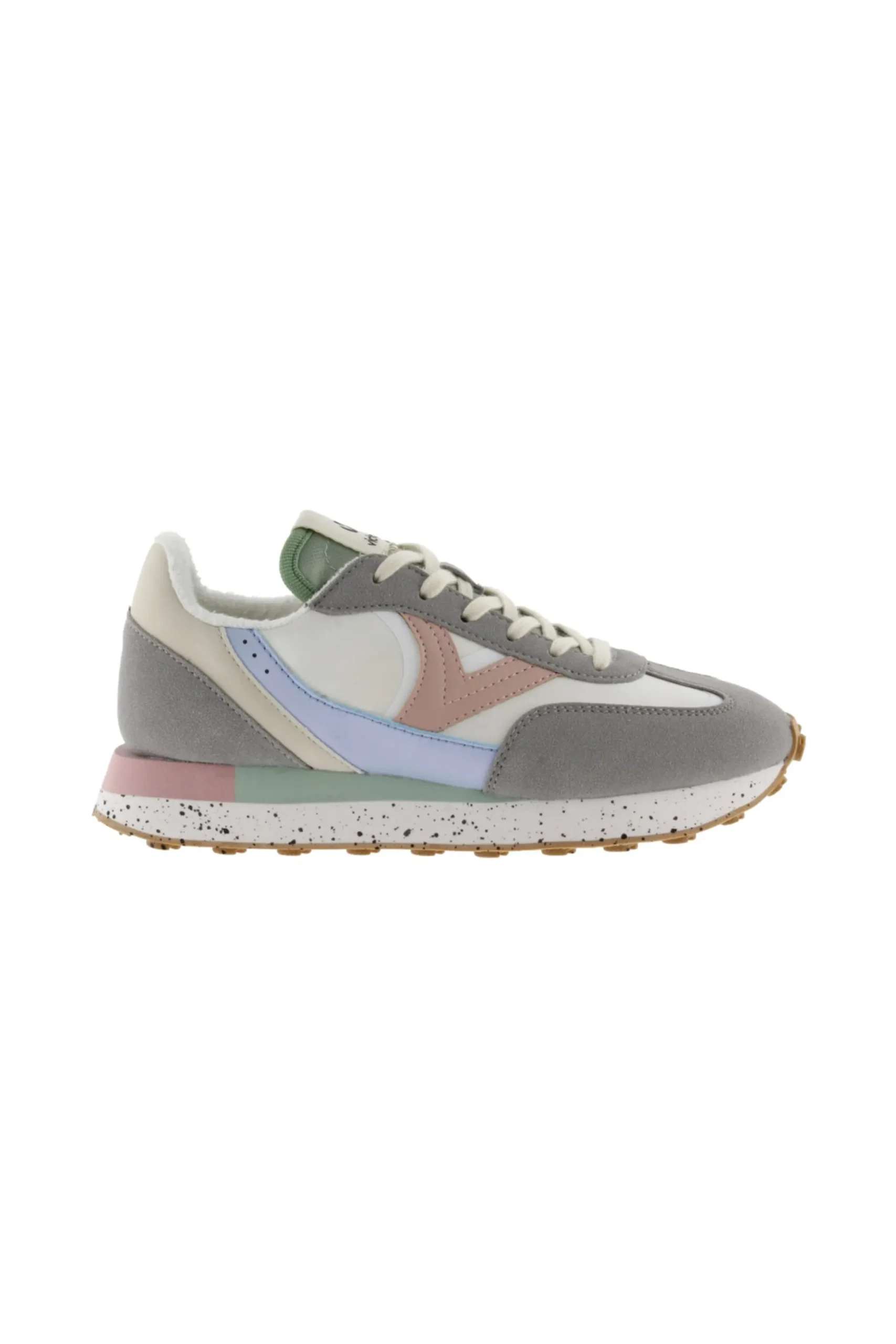Zapatillas De Nylon Victoria Galaxia Estilo Jogger Multicolor Con Interior De Rizo Y Suela Estampada