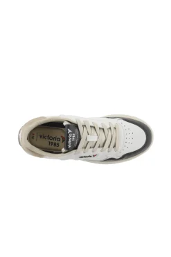 Zapatillas De Piel Victoria 1985 C80 Con Piezas De Efecto Metalizado Y Logotipo Retro 8800112