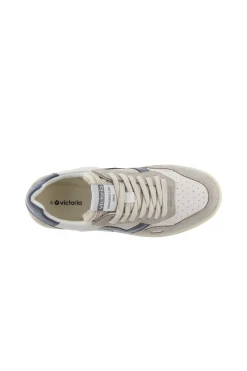 Zapatillas De Rejilla Victoria Seul Con Piezas De Color Y Serraje En Contraste
