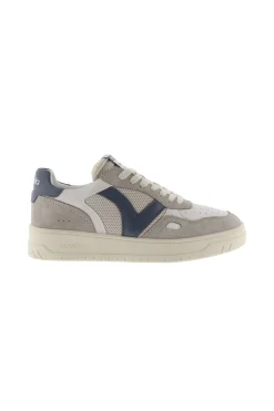 Zapatillas De Rejilla Victoria Seul Con Piezas De Color Y Serraje En Contraste