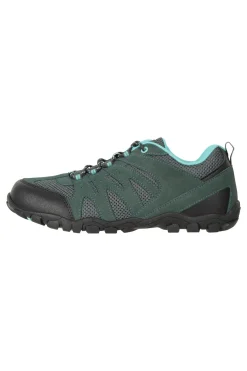 Zapatillas De Senderismo De Ante Atado Elástico Mountain Warehouse Outdoor II