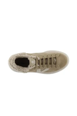 Zapatillas De Serraje Victoria Milán Con Trasera De Borreguito Y Logotipo En Contraste
