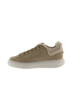 Zapatillas De Serraje Victoria Milán Con Trasera De Borreguito Y Logotipo En Contraste