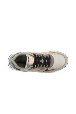 Zapatillas Victoria Cometa Multimaterial Con Piezas Metalizadas